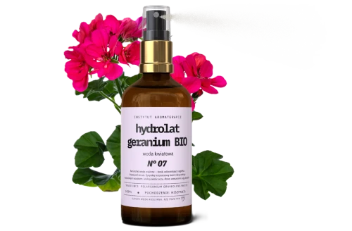 Hydrolat GERANIOWY woda kwiatowa z Hiszpanii - 100 ml