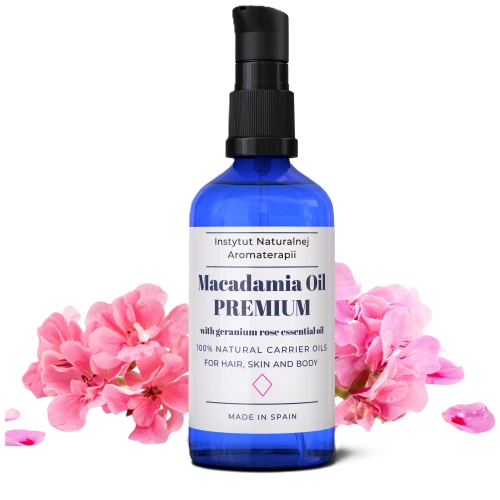 Premium olej Macadamia, Makadamia zimnotłoczony do ciała, twarzy i włosów -100 ml