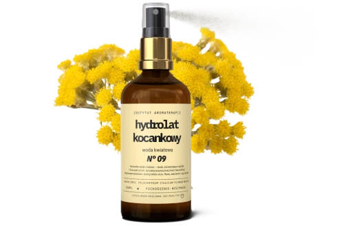 Hydrolat KOCANKOWY woda z kocanki włoskiej z Hiszpanii – 100 ml