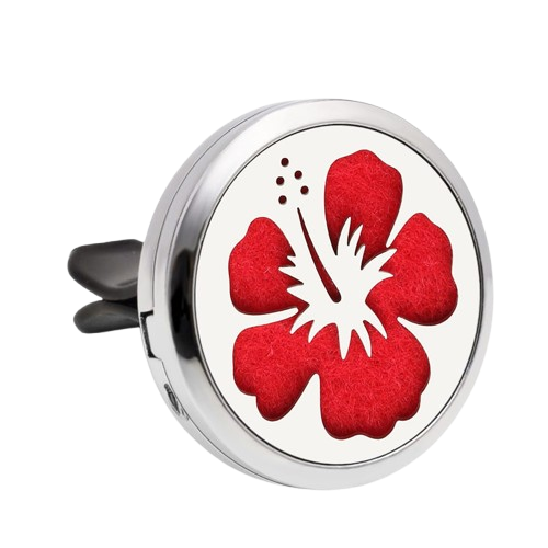 Dyfuzor aromaterapeutyczny do samochodu - model HIBISKUS, bezpieczny i zdrowy do olejków eterycznych