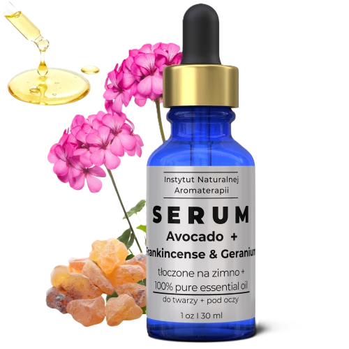 SERUM Avocado + olejek Frankincense do twarzy i pod oczy - 30 ml